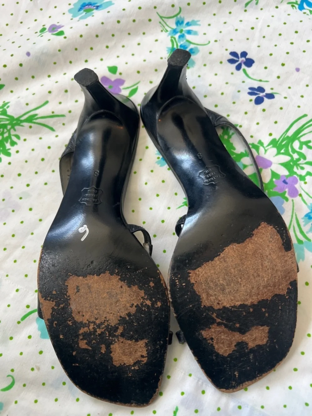 Charles Jourdan Strappy Heels Vintage (?) - 8 Black